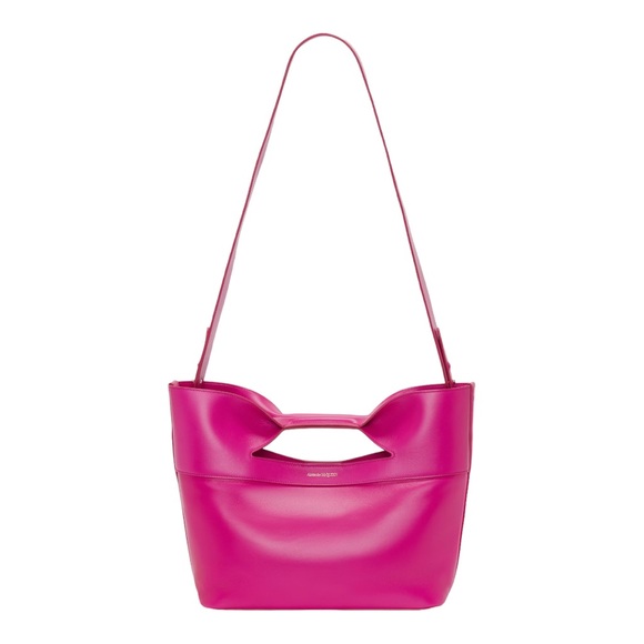 👜 🆕 Alexander McQueen Women's The Bow Small in Fuchsia - Picture 7 of 7